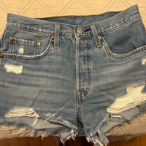 Levi's Women 501 High Waisted Jean Shorts